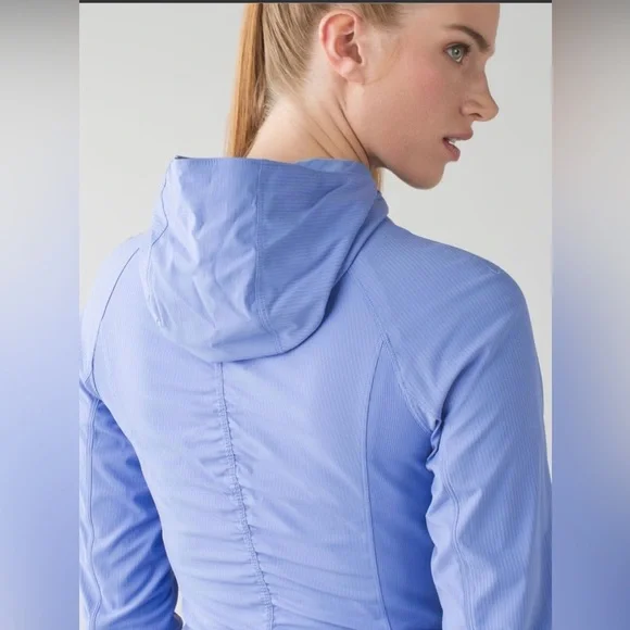 Lululemon In Flux Jacket Lullaby Blue Purple Swift Hooded Full Zip Size 6 - Picture 4 of 10